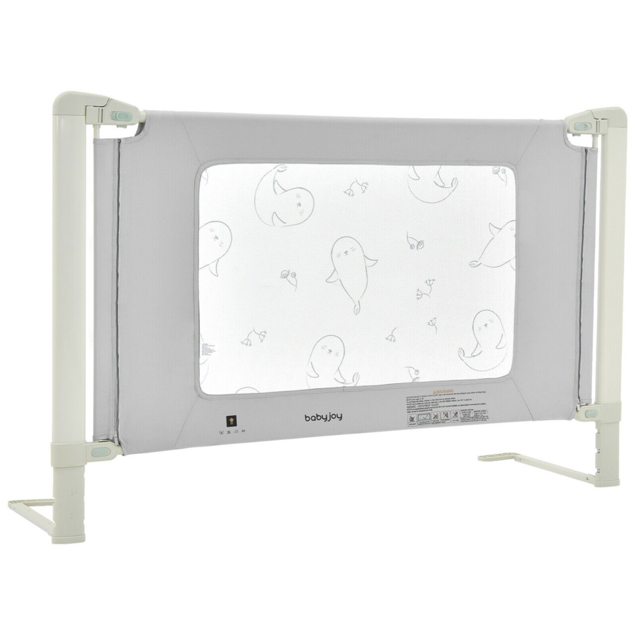 59/70/79 Bed Rail Guard For Toddlers Kid W/ Adjustable Height And Safety Lock